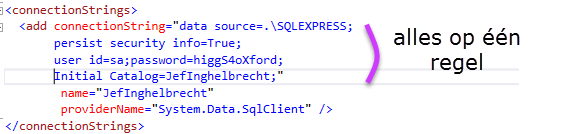 EF connection string